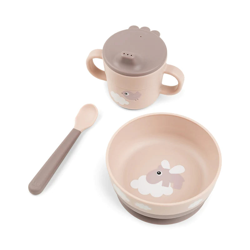 Set primera comida foodie - happy clouds - green