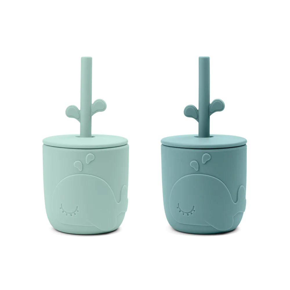 Pack de 2 Vasos con Pajita Peekaboo - Wally