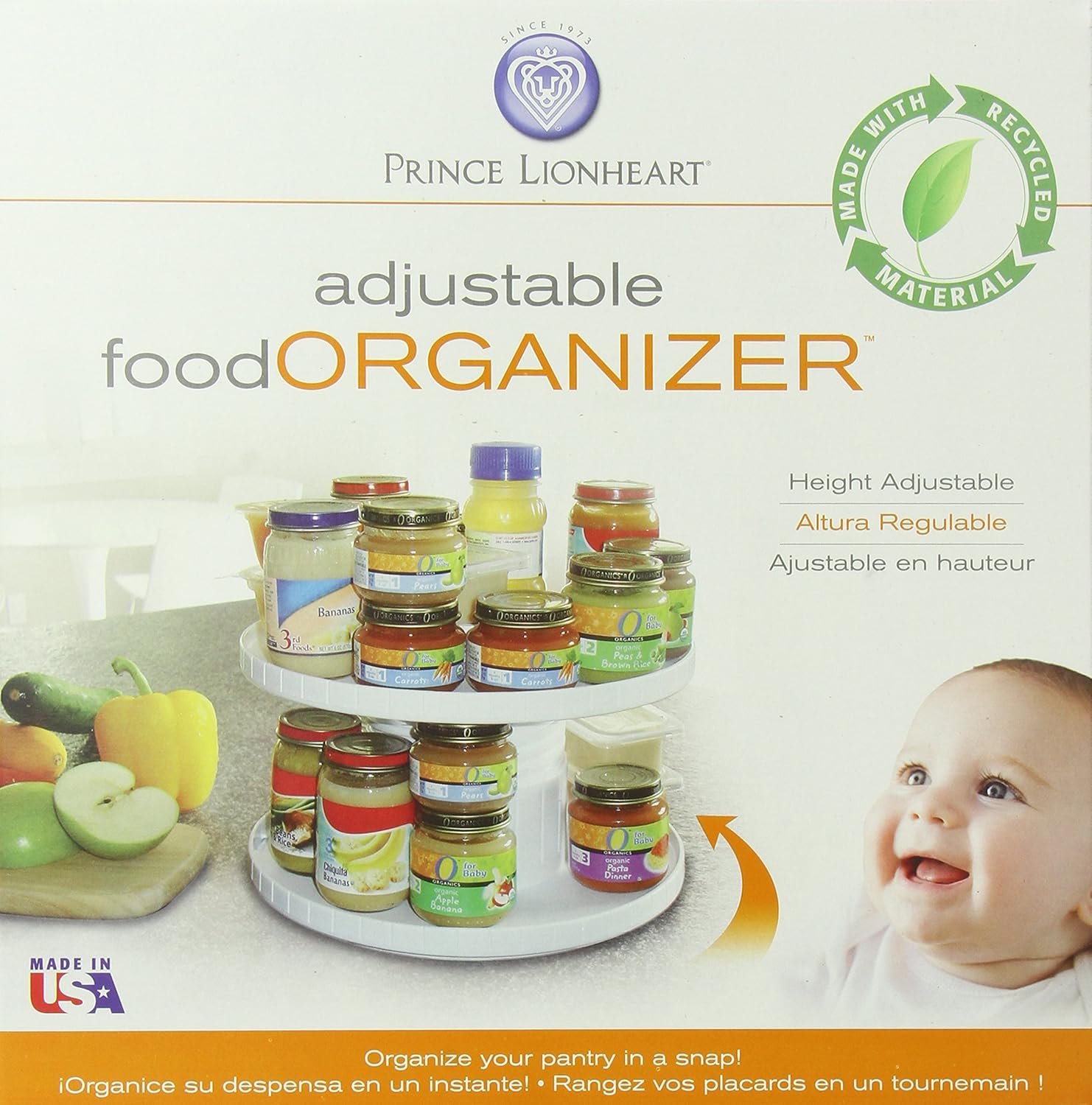 Organizador de alimentos ajustable Prince Lionheart